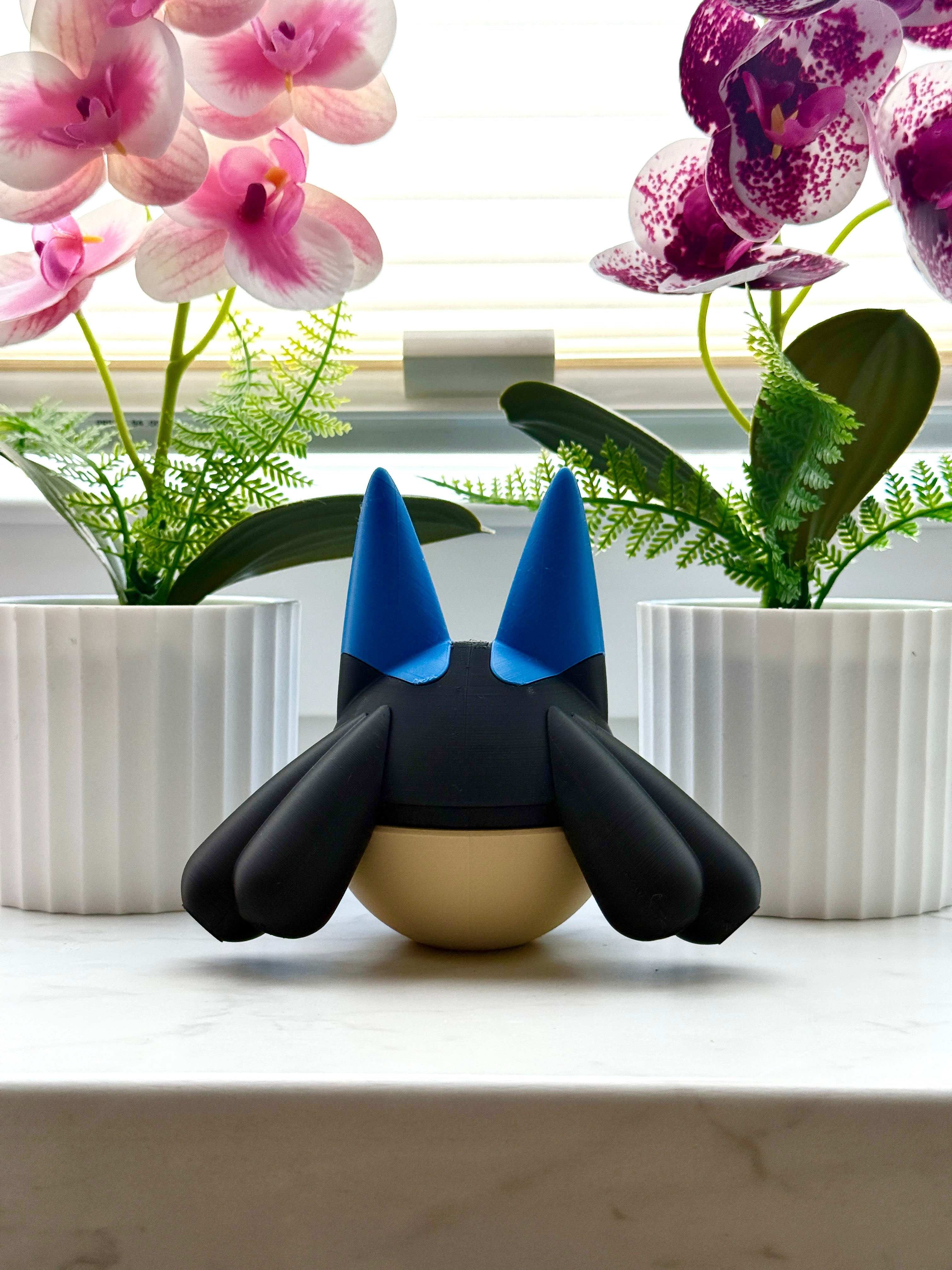 Lucario Monsterball #448 | 3D-Druck Figur |Dekoratives Sammlerstück | Fan-Made
