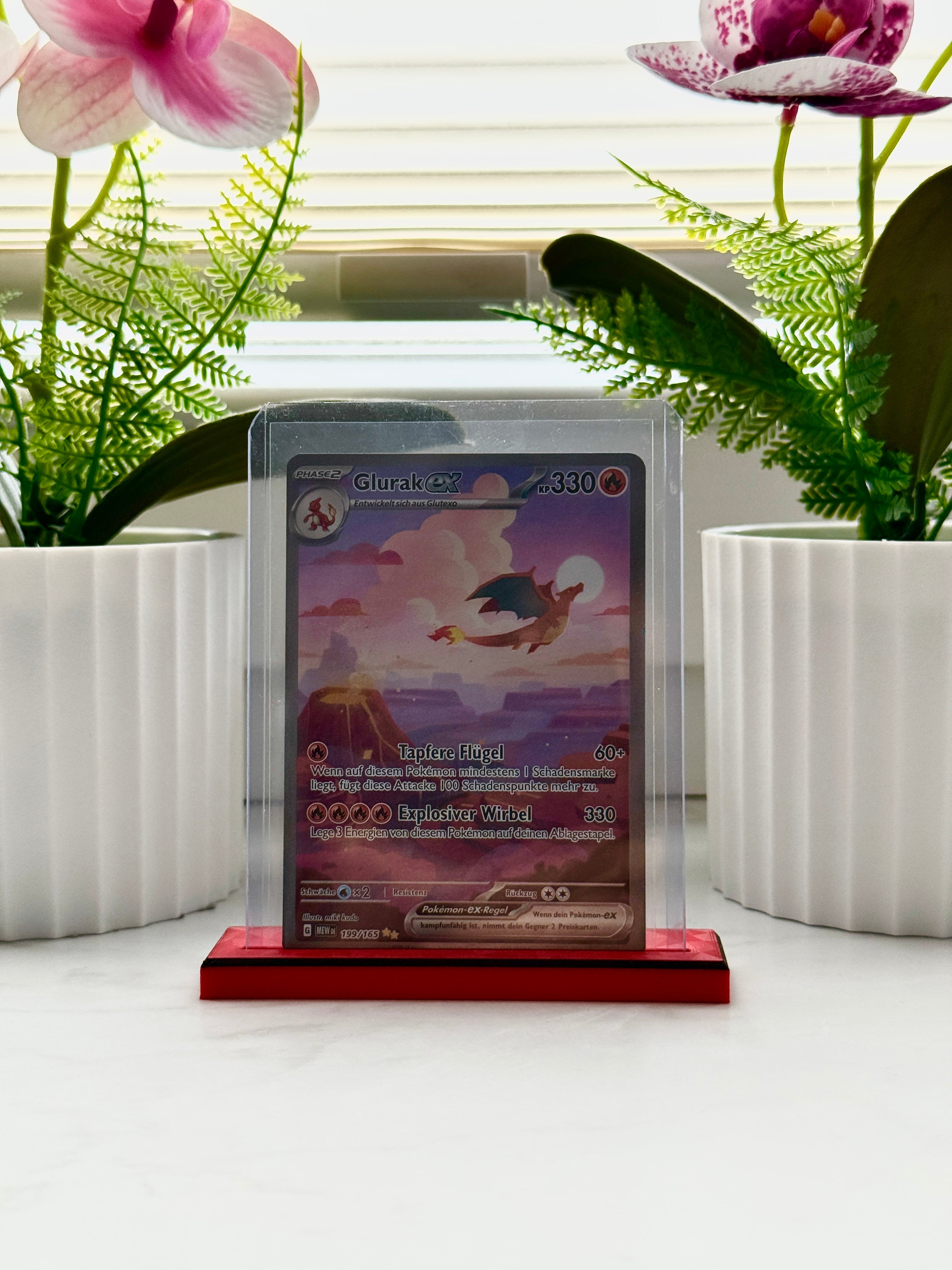 Toploader Aufsteller Rot/Schwarz - Für alle gängigen TCGs (2er Set)