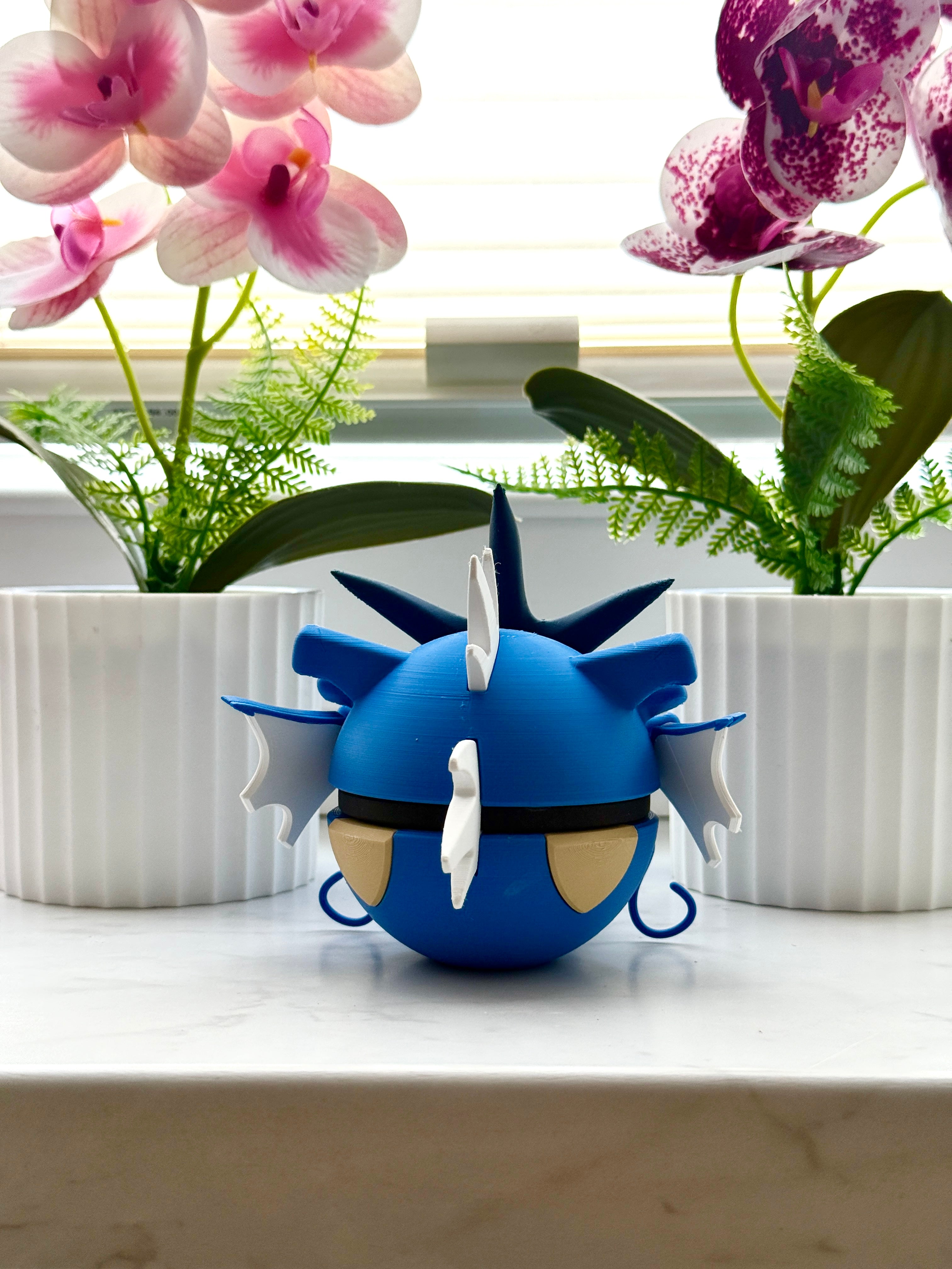 Garados / Shiny Garados Monsterball #130 | 3D-Druck Figur | Dekoratives Sammlerstück | Fan-Made